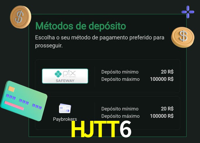 O cassino HJTT6 oferece uma grande variedade de métodos de pagamento
